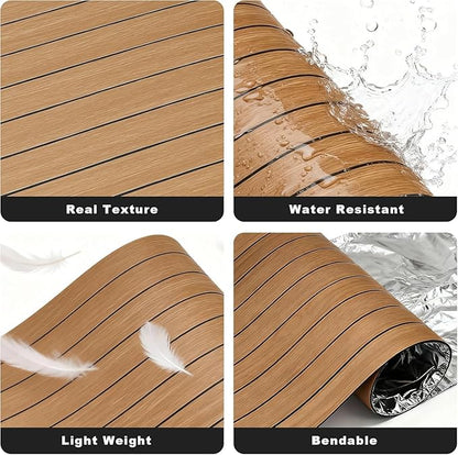 3D Wall Panels Peel and Stick – 15.74"x24FT PVC FauxWood Grain Texture, Self Adhesive Waterproof Wall Covering, DIY Accent Wall, Sofa Background Backsplash & Modern Home Decor, Covers 31.5 sq.ft
