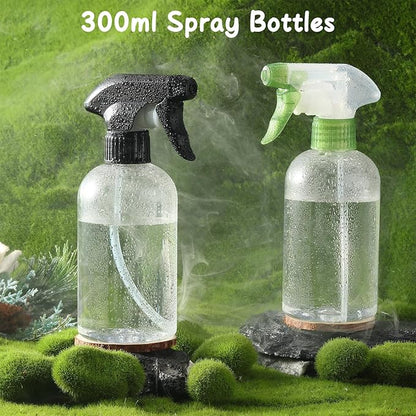 Bynccea Spray Bottle Empty Spray Bottles PET -10 oz/300 ml Plastic Water Sprayer bottles Refillable Containers Fine Mist Small Spray Bottles for Hair，Cleaning Solutions, Cooking