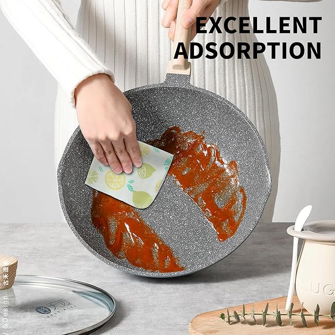 Reusable Paper Towel Rolls 20 Pack,Washable Napkin Cloth Value Set of 20 Pack of Paperless Towel-100% Cotton, Super Soft, Absorbent Made to Last (Nana Point, 9.84 * 11.81)