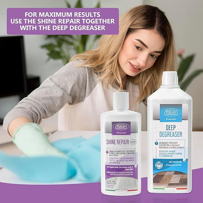 FABER Floor Shine Repair - Premium Floor Polishing Cream for Scratches & Defects, Protects from Dirt - Perfect for Colored Glazed & Full Body Polished Porcelain Tiles – Professional & Home Use