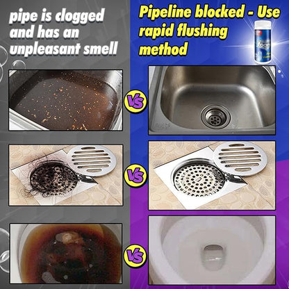 Drain Clog Remover, Wild Tornado Sink and Drain Cleaner, Pipe Dredging Agent, Sink & Toilet Clog Remover, Mild Formula Cleaning for Kitchen & Bathroom Cleaning (7.5 FL OZ (Pack of 1), Unscented)