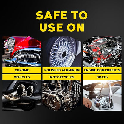 Meguiar's G211606 Metal Polish, Safe for All Uncoated Metals, Removes Stains and Swirls for a Quick and Easy Clean, Restores Shine, Pairs Well with Our Wheel Polisher Tool, 6 Oz