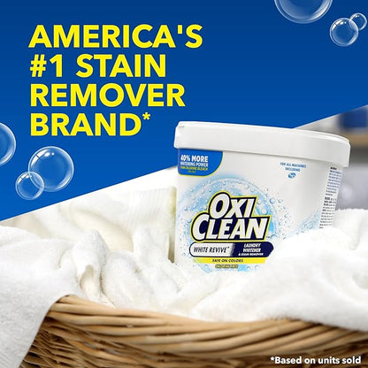 OxiClean White Revive Laundry Whitener and Stain Remover Power Paks, 24 Count