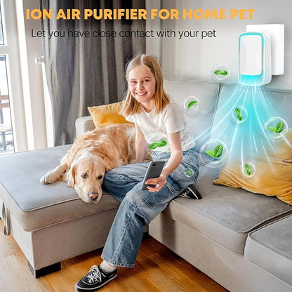 8Pack Plug-in Air Ionizer for Home,Portable Ionic Air Purifier for Home Plug In,2026 Upgraded Mini Air Freshener for Pets Odor,Smoke Smell,Dust;Wall Filterless Purifiers for Bedroom,Office,Kitchen