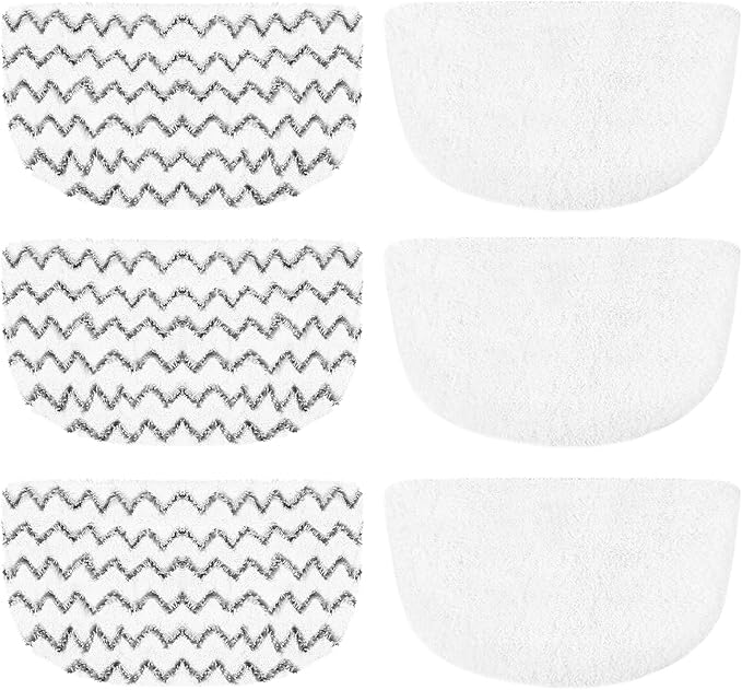 6 Pack Washable Steam Mop Pads Replacement for 1940 Series, 1544A, 2075A, 1440, 1940W, 19404, 1806, 1940A, 5938, 19408, 1940Q