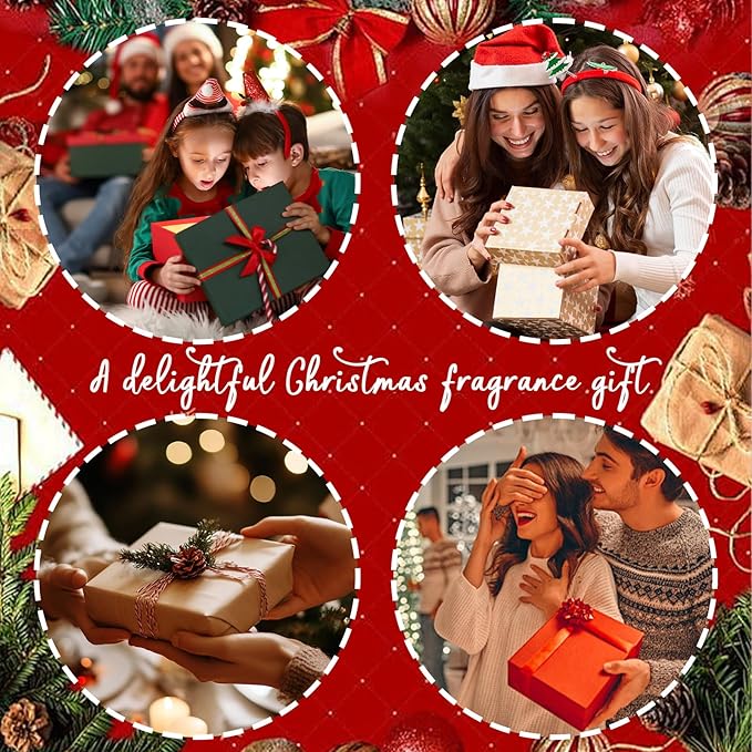 Plug-in Air Freshener Refill Starter Kit - 12 Winter Scents & 1 Warmer, Wall Plug Refills, Gingerbread, Santa’s Cookies, Apple Cider, Orange Cinnamon, Warm Bonfire, Balsam Cedar, for Home & Bathroom