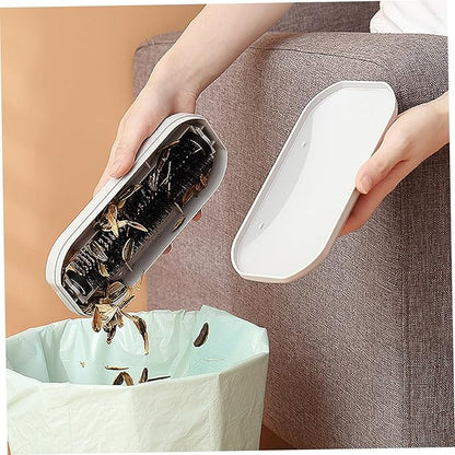 Crumb Sweeper Carpet Brush Carpet Sweeper 2PCS Handheld Rolling Ergonomic Pp Bristle Nutshell Crumb Brush Abs Cleaning Crumber for Table Bed Sofa Carpet