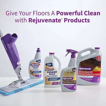 Rejuvenate All Floors Cleaner Refill, Breaks Down Dirt and Grime, Cleans and Protects Floors Throughout Your Home, Including Sealed Hardwood, Tile, Vinyl, Laminate and More, 1 Gallon, 2 Pack