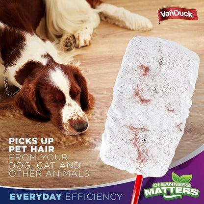 VanDuck 100% Cotton Terry Cloth Mop Pads 15x8 Inch 6-Pack (Handle is Not Included)
