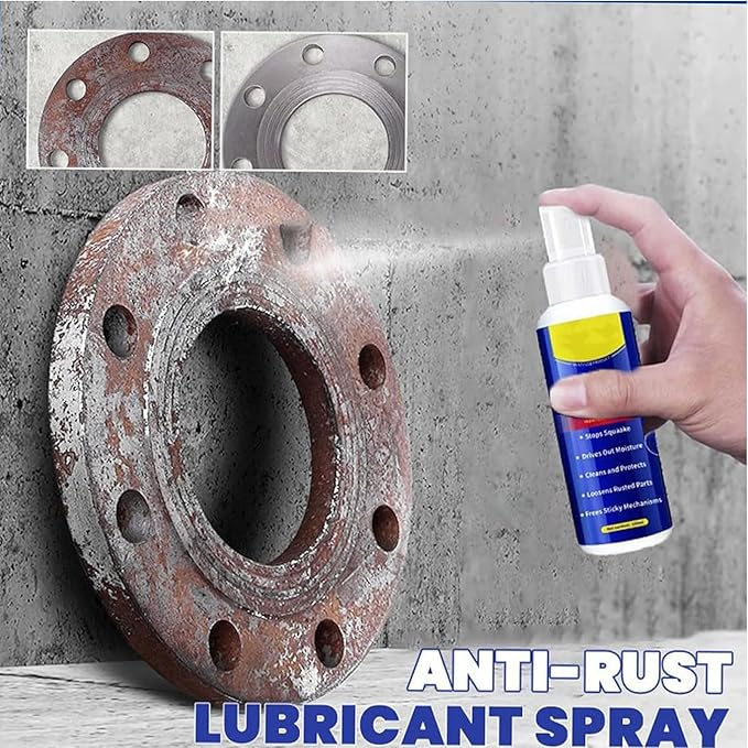 Rust Remover, 2026 Upgrade Anti-Rust Spray, Multi-functional Quick-acting Rust Removal Spray, Fast-Acting Formula & Easy Application, for Metal, Vehicles, Tools, Chains
