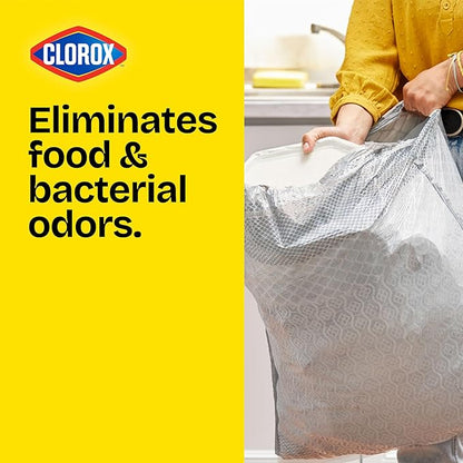 Glad ForceFlex MaxStrength with Clorox Trash Bags, 13 Gal, Eucalyptus, 34 Ct (Package May Vary)