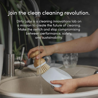 Dirty Labs | Dishwasher Detergent and Booster | Aestival Scent | 96 Loads (2 lbs) | Ultra Clean, Spot Free, Quick Wash Optimized | Hyper Concentrated