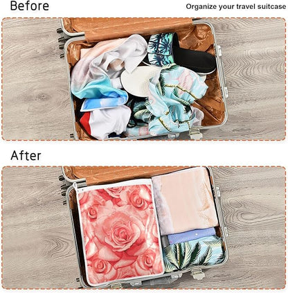 Mesh Laundry Bags Lingerie Bags for Washing Delicates 2 PCS Wash Bag with Zipper Small and Medium Washable Red Roses