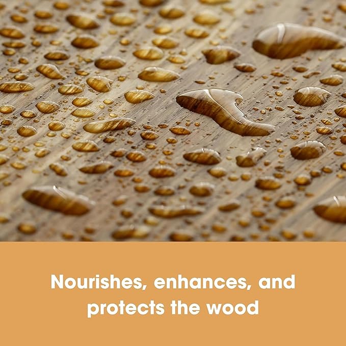 Furniture Clinic Wood Wax & Polish | Clean, Nourish & Protect Wood Furniture & Kitchen Cabinets from Dryness & Scratches | Orange Oil & Beeswax | Use on Treated & Untreated Surfaces (17oz / 500ml)