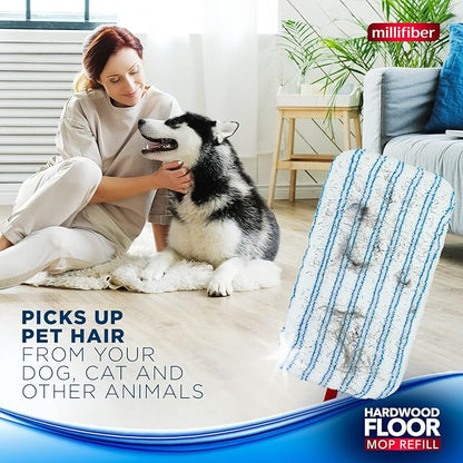 Millifiber Microfiber Mop Refills 15x8 Inches, 12-Pack (Mop is Not Included)