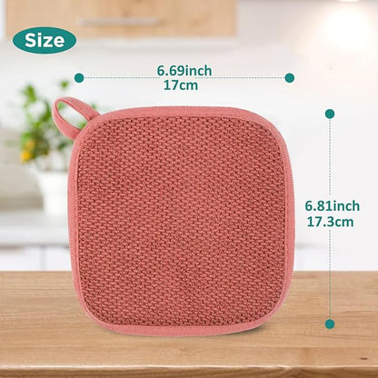 GeeRic Microfiber Dish Drying Mat, Super Absorbent Kitchen Dish Drying Pad, Reversible for Countertop, 7*7 inch Red