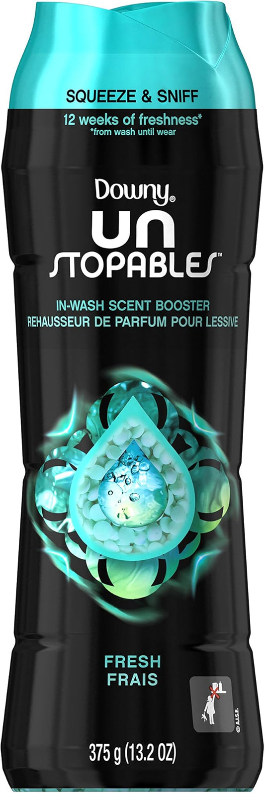Downy Unstoppables In-Wash Scent Booster Beads, Fresh Scent, 375 g