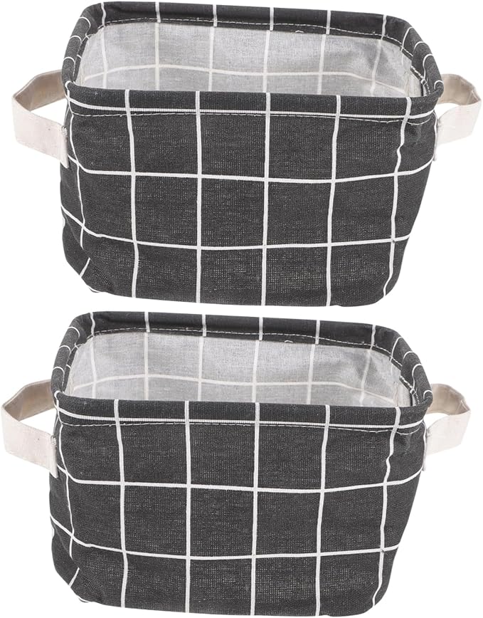 2pcs Multifunctional Storage Organizer Linen Basket for Laundry Closet Office Dorm