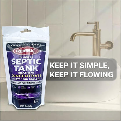 Roebic K-37-BAG Granular Septic Tank Treatment Concentrate, 12-Ounce