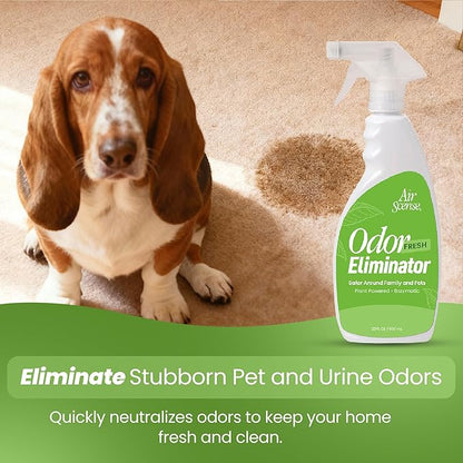 Air Scense Odor Eliminator for Strong Odors – Multi-Surface Deodorizer Spray for Home, Cars, Upholstery & More – Pet Odor Eliminator That Permanently Removes Smells – Light Fresh Scent