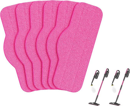 Schenley 6-Pack Microfiber Pads for Steam Mop Cleaner, Washable and Reusable Replacement Mop Pads, Accessories Compatible Steam Mop SLFCSM063 & SLFCSM064 and Steam Cleaner SLFCSC084