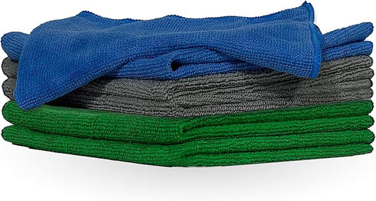 Pinnacle Mercantile Microfiber Cleaning Cloth - Large 16x16 inches Lint Free Microfiber Towel - Versatile Microfiber Towels Cleaning Cloth for Home, Kitchen, Car & More