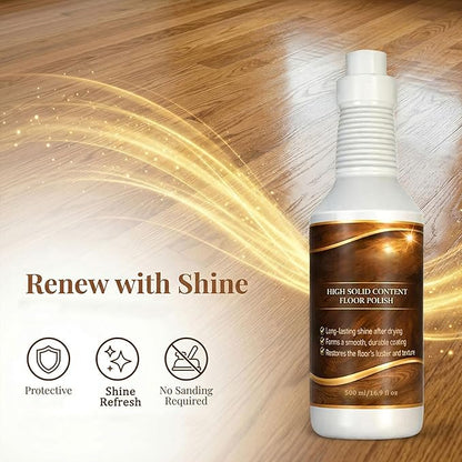 Floor Restore Cleaner, High Solid Content Floor Polish, Multi-Surface Shine Enhancer for Wood, Laminate, Vinyl & Tile Floors 500 ML/17.63 OZ (1)