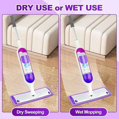 Orighty Reusable Mop Pads for Swiffer PowerMop, 10 Pack Power Mop Pads Refills for 13 ''-15 '' Spray Mop, Microfiber Mop Pads Refills for Multi-Surface Floor, Machine Washable