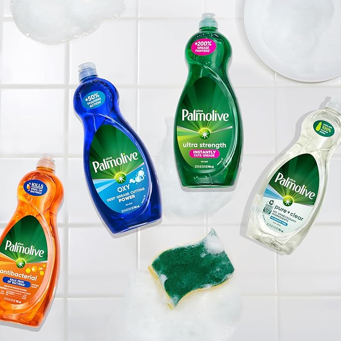 Palmolive Ultra Strength Liquid Dish Soap, Original Green, 20 Fluid Ounce(Packaging May Vary)