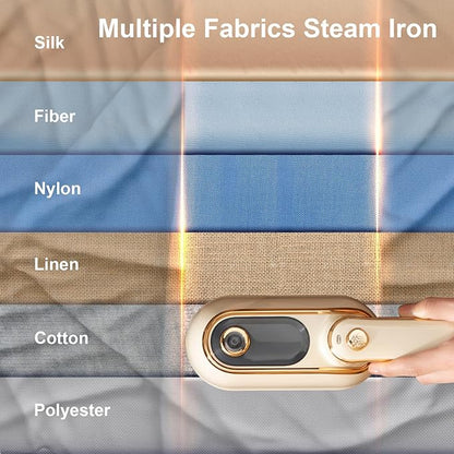 Travel Steamer for Clothes Portable Rotary Garment Iron 1200W Small Travel Steam Iron for Home, Dorm, College, 150ml Water Tank, Foldable Wrinkle Remover 120V, 1 Piece
