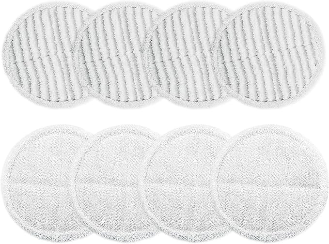 8 Pack Spin-Wave Mop Replacement Pads Compatible with Bissell Spin-Wave 2039,2039A,2124,2307,23157,20391,20399 Series Steam Mop Pads for Bissell Spin-Wave Hard Floor Cleaner