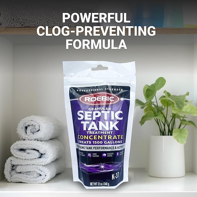 Roebic K-37-BAG Granular Septic Tank Treatment Concentrate, 12-Ounce