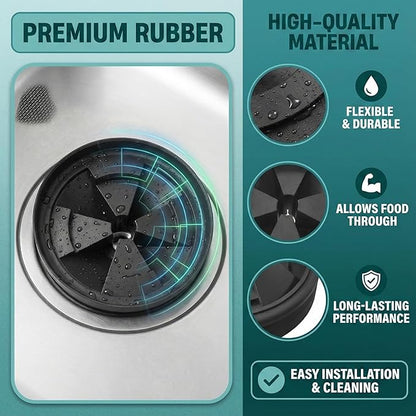 Garbage Disposal Splash Guard 3 1/8” Sink Baffle, Compatible with QCB-AM Replacement, Fits Evolution Series Models, Upgraded Removable Quiet Sink Guard, Garbage Disposal Accessories