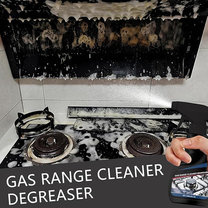 120ML Gas Range Cleaner Degreaser,Effective Clean Up Kitchen Oil Stains,Grease & Grime Remover, Kitchen Cooktop Cleaning Spray