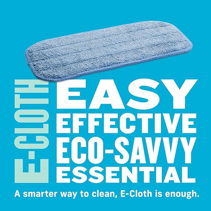 E-Cloth Mini Deep Clean Mop Head, Microfiber Mop Head Replacement for Floor Cleaning, Great for Hardwood, Laminate, Tile and Stone Flooring, Washable and Reusable, 100 Wash Guarantee, 1 Count