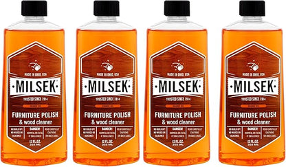 Milsek Orange Oil Furniture Polish and Cleaner - 4 Pack, 12 fl oz