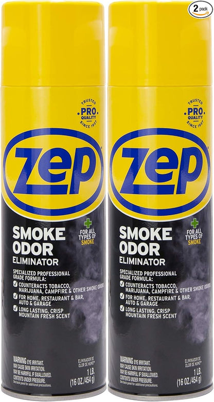 Zep Commercial Smoke Odor Eliminator 16 Ounce - 2-Pack