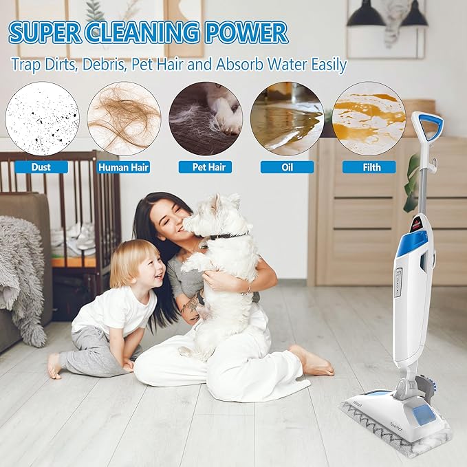 12 Pack 1940 1806 Steam Mop Pads Replacement for Bissell Powerfresh Steam Mop 1940 1440 1544 1806 2075 2181 2814, for Bissell Steam Mop Pads 19402 19404 19408 19409 1940A 1940W 2685A 2075A 5938