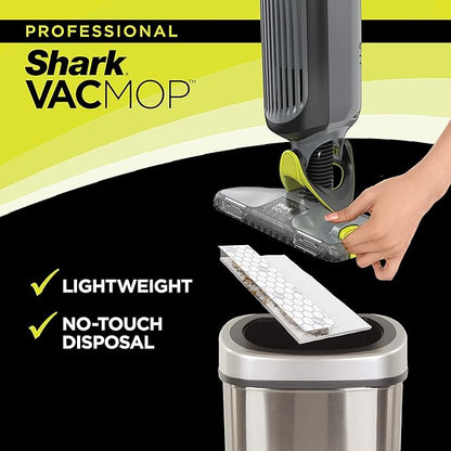 Shark VACMOP Disposable Hard Floor Pad Refills, Compatible with VM252 & VM180, No-Touch Disposal, for use on All Sealed Floors - Stone, Hardwood, Laminate & Tile, (46 Count Total), VMP46