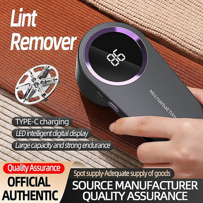 Fabric Shaver 6-Leaf Blades 5W Lint Sweater Shaver Fuzz Remover Fabric Shavers for Clothing Fabric Shavers for Furniture Electric Lint Pilling Remover Fabric Pilling Removers (Gray)