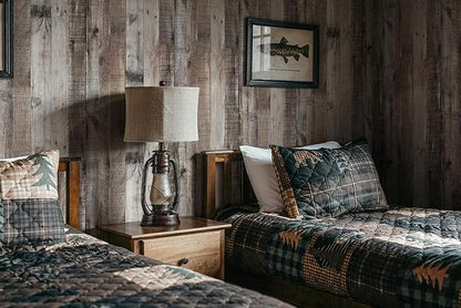 Livebor Gray Shiplap Peel and Stick Wallpaper Wood Contact Paper 17.7”x 393.7” Distressed Wood Wallpaper Peel and Stick Wooden Wall Gray Contact Paper Rustic Shiplap Plank for Walls and Countertops