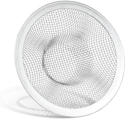 Piutouyar 2 Pack Stainless Steel Kitchen Sink Strainer, 3.5 Inch Diameter Mesh Basket Large Round Filter Kitchen Drain Strainer Food Catcher for Bathroom Bathtub Wash Basin Garbage
