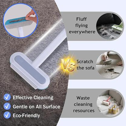 Uproot Cleaner Pro Pet Hair Remover, Carpet Rake for cat Fur Removal, Dog Hair Remover Tool, Efficient Fur Brush for Carpets, Rugs, Couches, Furniture, Reusable Ergonomic Design