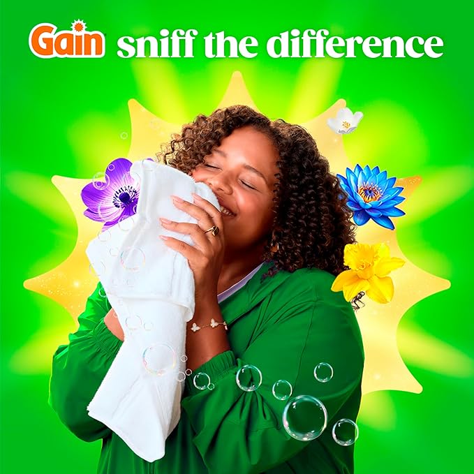 Gain Flings Liquid Washing Detergent Pacs, Now with Odor Defense + Color Guard, Original Scent, 4-In-1 Liquid Laundry Detergent Pods, Clean & Fresh, 76 Count (Packaging May Vary)