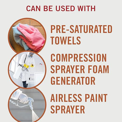 Wall Wash with Biosolv, Multipurpose Degreaser for Walls and Smoke Damage, Hard Surface Cleaner, 1-Gal Bottle