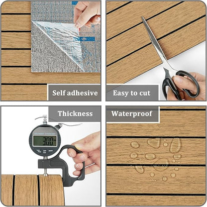 23.6"x197" Brown Wood Acoustic Wall Panels Peel and Stick 3D Textured Wood Slat Panel Self Adhesive Vintage Soundproof Wooden Slatted Panel Wallpaper for Bedroom Living Room Ceilings Studio