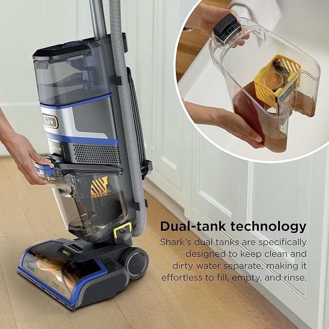 Shark CarpetXpert HairPro | Upright Carpet, Area Rug & Upholstery Cleaner | Carpet Shampooer | Handheld Spot & Stain Eliminator | Pet Hair Pickup & Odor Removal | 2 Cleaning Tools | Cobalt | EX251BRN