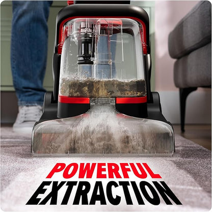 Dirt Devil Full Size Carpet Cleaner Machine for Carpet and Upholstery, Deep Cleaning Carpet Shampooer Machine with Two Cleaning Modes, Pair with Dirt Devil Carpet Cleaner Solution