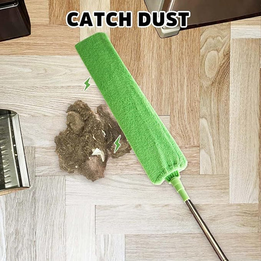 Retractable Gap Dust Cleaner, Bafezoze Gap Cleaning Brush with Long Extension Pole, Flat Duster Under Fridge Appliance Furniture Stove Oven Door Couch