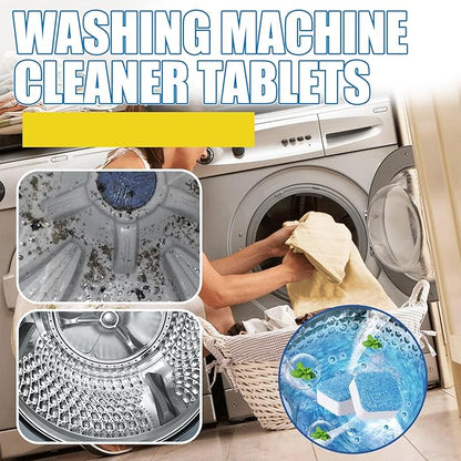 Oxygen Washing Machine Cleaner Tablets,Washing Machine Cleaner,Deep Clean, Remove Buildup & Odors, Suitable For All Types Of Washing Machines (3PC)